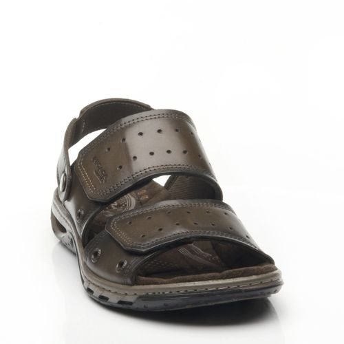 Sandália Pegada Masculina em Couro Cravo 131668-03