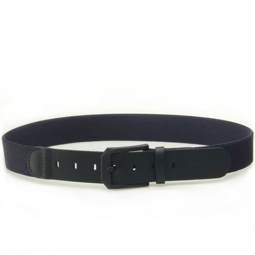 Cinto Pegada Masculino em Elástico e Couro Marinho CI002345-03