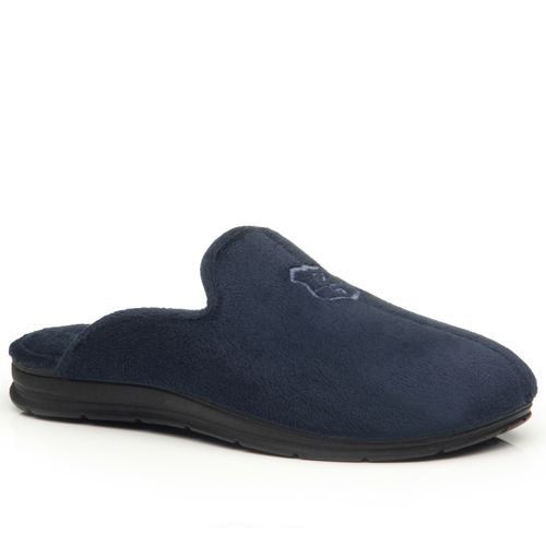 Pantufa Pegada Masculina em Tecido Azul 166001-02