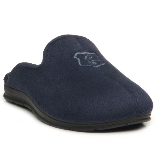 Pantufa Pegada Masculina em Tecido Azul 166001-02