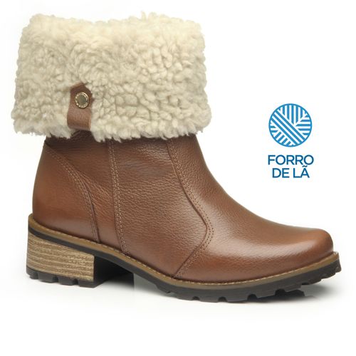 Bota Pegada Feminina em Couro Terracota 281492-02