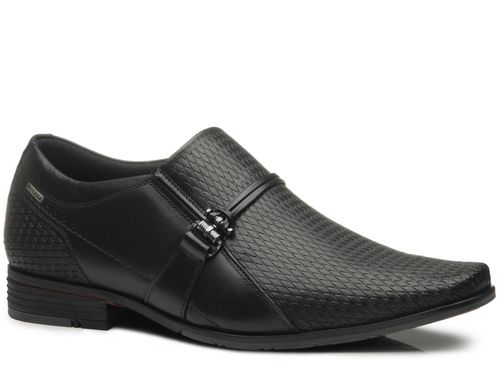 Sapato Social Pegada Masculino em Couro Preto 125803-01