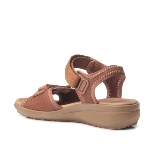 Sandália Pegada Feminina em Tecido Canela 232752-04
