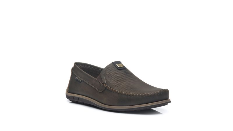 その他 FAUCETWO+ VW Skin Mocassim Pegada Masculino em Couro Cravo 141603-03 - Pegada