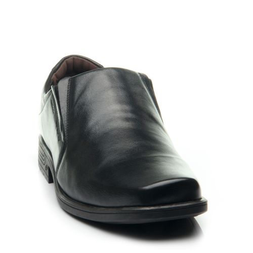 Sapato Pegada Masculino Plus Size em Couro Preto 522110-01