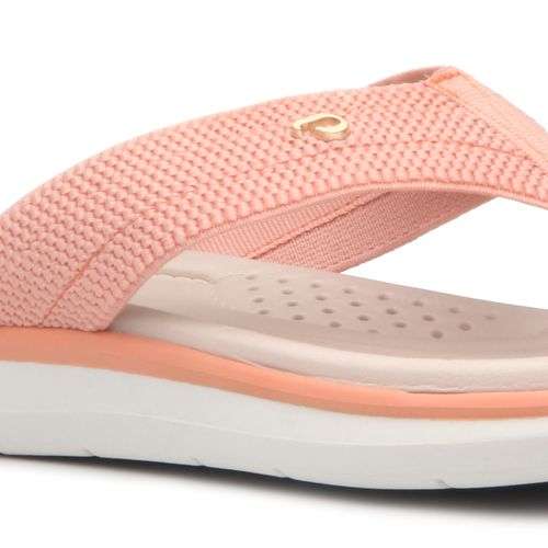 Chinelo Feminino Pegada em  Tecido Salmão 232833-03