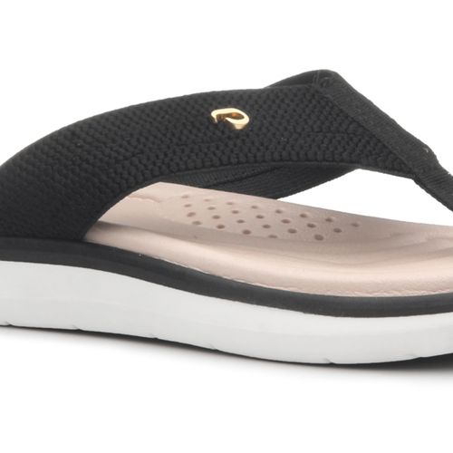 Chinelo Feminino Pegada em Tecido Preto 232833-04