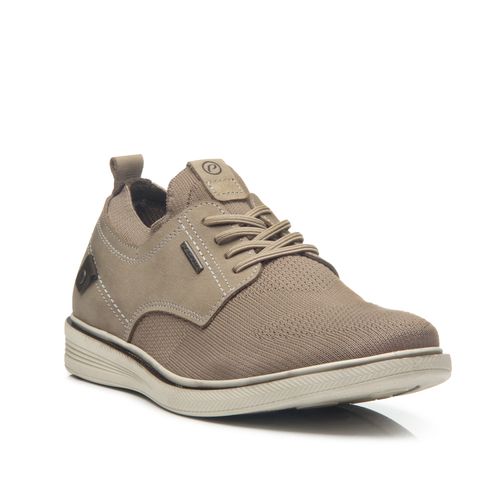 Sapato Casual Pegada Masculino em Couro Areia 126103-02