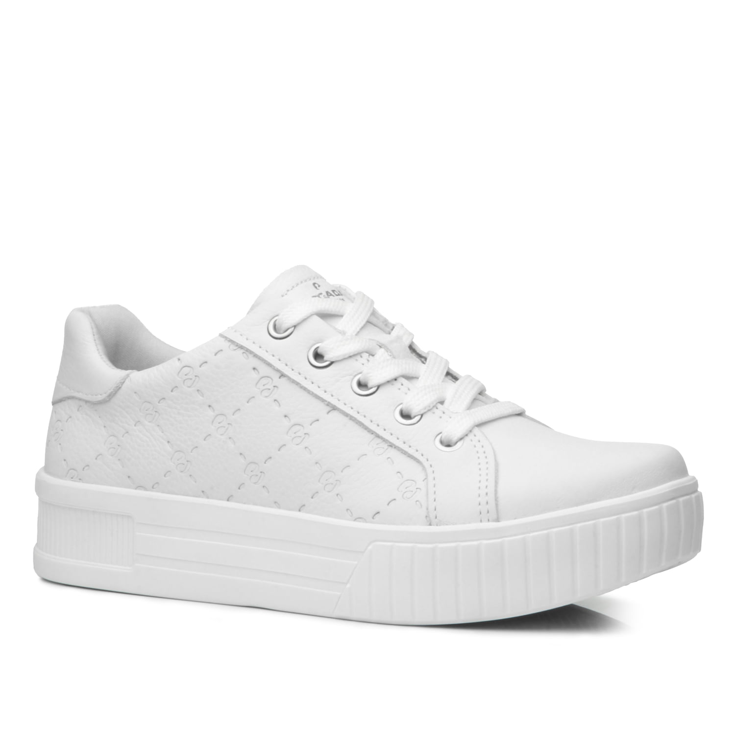 Sapatenis feminino branco couro shops