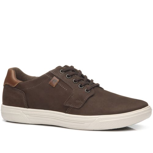 Tênis Casual Pegada Masculino em Couro Chocolate 110406-06