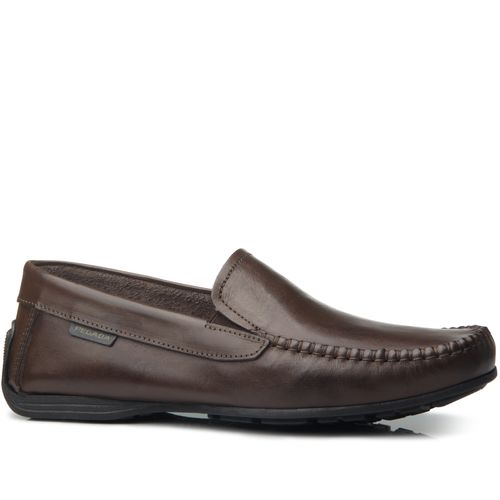 Mocassim Pegada Masculino em Couro Cravo 140773-02