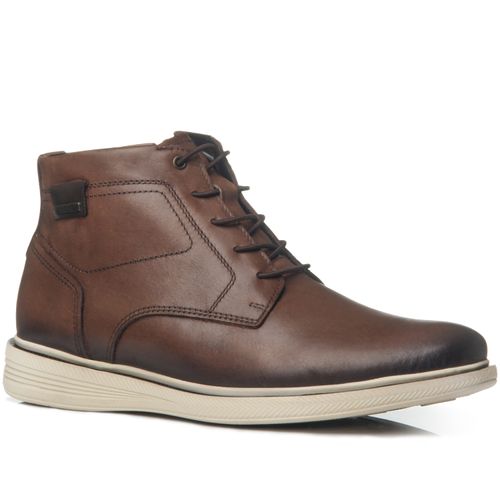 Bota Pegada Masculina em Couro Terracota 126105-04