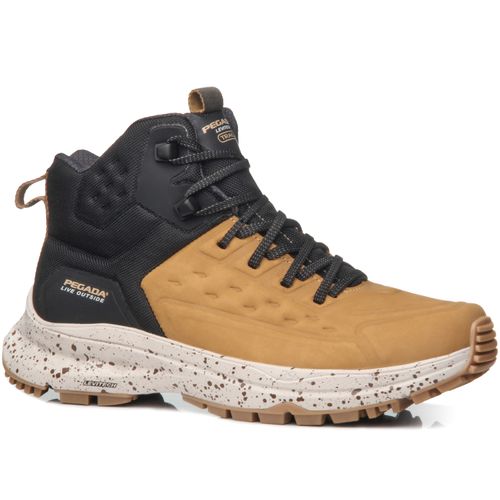 Bota Trekking Pegada Masculina em Couro Havana 150402-01