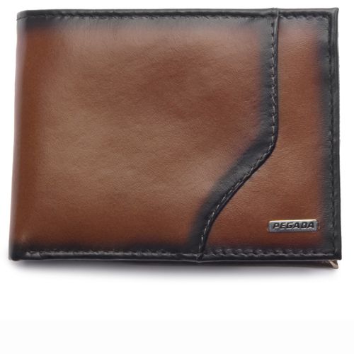 Carteira Pegada Masculina em Couro Camel CA003901-12