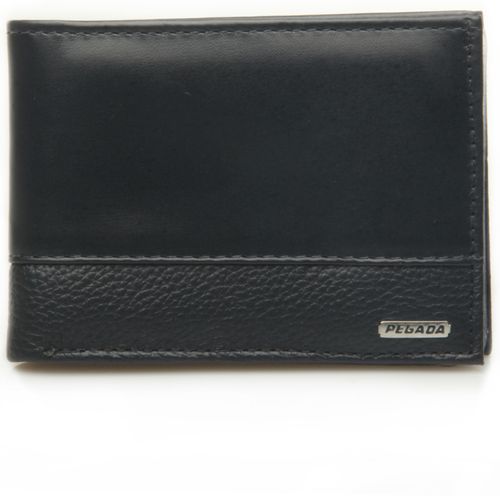 Carteira Pegada Masculina em Couro Preto CA034102-02