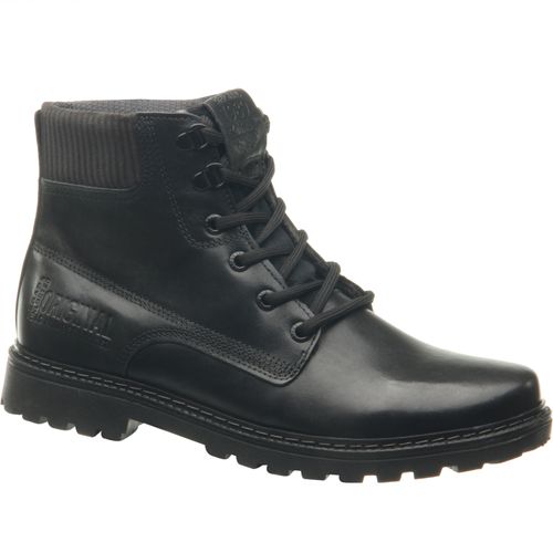 Coturno Pegada Masculino Plus Size em Couro Preto 581058-01