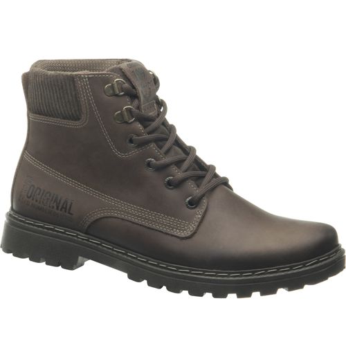 Coturno Pegada Masculino Plus Size em Couro Coffe 581058-03