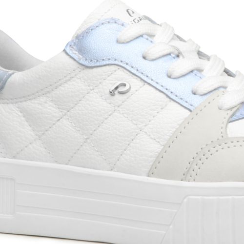 Tenis Pegada Feminino em Couro Branco 212515-03