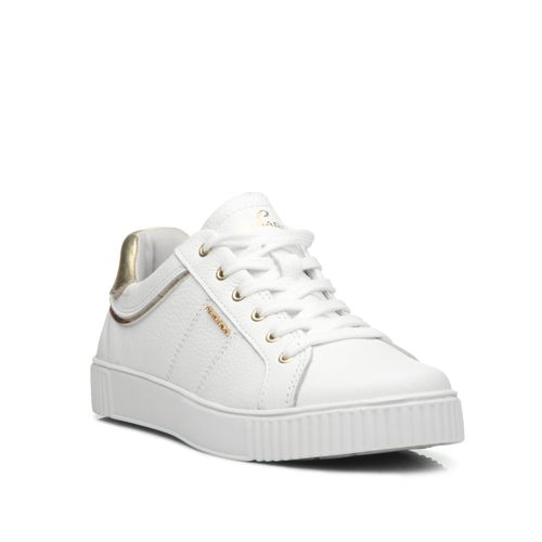 Tenis Pegada Feminino em Couro Branco 219018-02