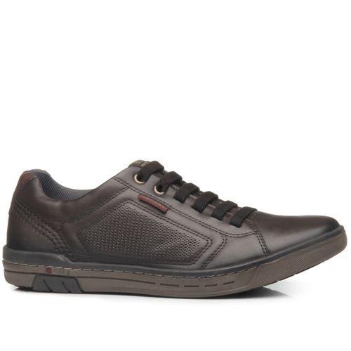 Sapatenis Pegada Masculino em Couro Brown 119312-04