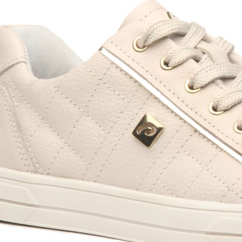 Tenis Pegada Feminino em Couro Off White 211101-04