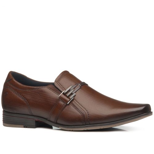 Sapato Social Pegada Masculino em Couro Pinhao 125806-02