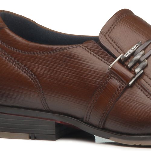 Sapato Social Pegada Masculino em Couro Pinhao 125806-02