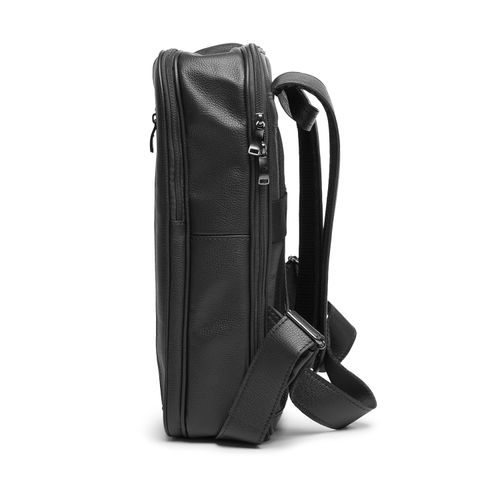 Mochila Pegada em Couro Preto MO009306-01