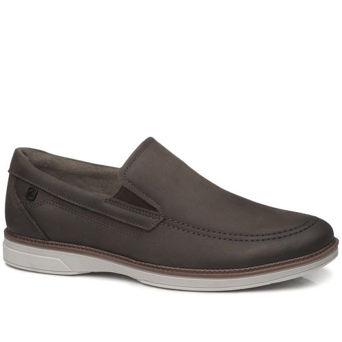 Sapato Casual Pegada Masculino em Couro Chocolate 126703-06