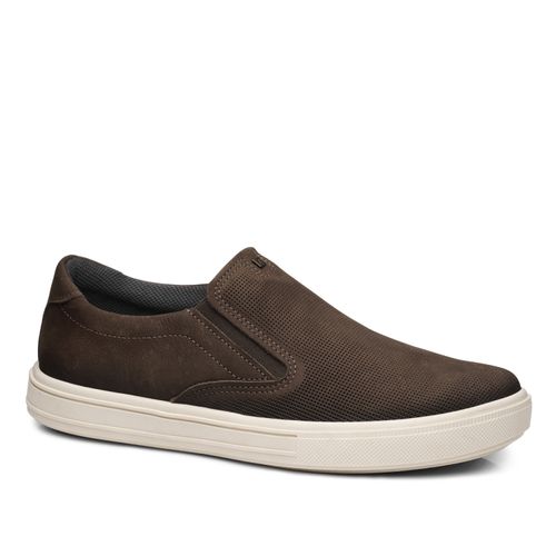 Tênis Casual Pegada Masculino em Couro Chocolate 111504-08