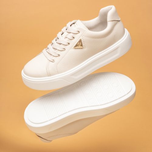 Tênis Pegada Feminino em Couro Off White 211209-02