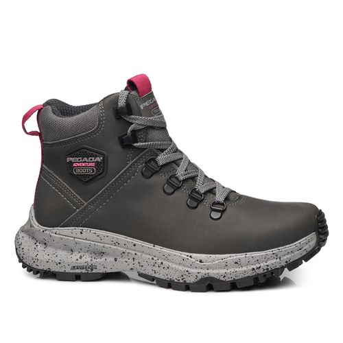 Bota Trekking Pegada Feminina em Couro Carbono 250403-06