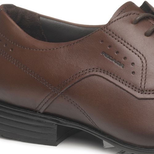 Sapato Social Pegada Masculino em Couro Pinhão 124654-02