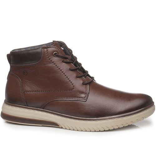 Bota Pegada Masculina em Couro Terracota 111405-03