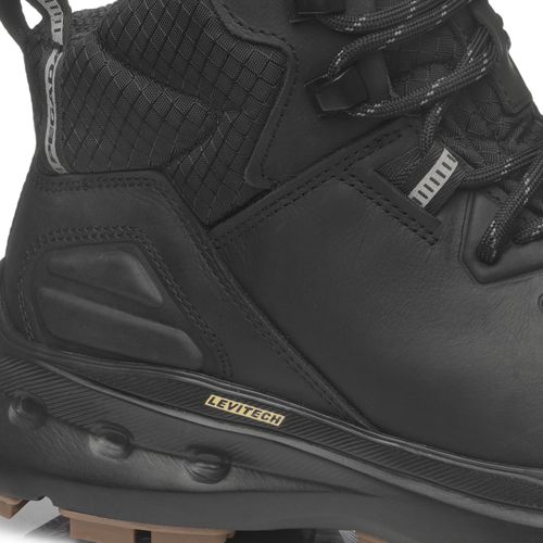 Bota Trekking Pegada Masculina em Couro Preto 150406-05