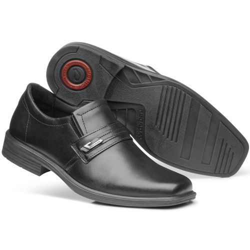 Sapato Social Pegada Masculino em Couro Preto 124776-01