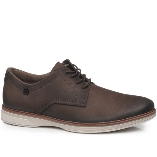 Sapato Casual Pegada Masculino em Couro Chocolate 126701-06