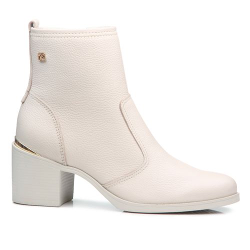 Bota Pegada Feminina em Couro Off White 280308-01