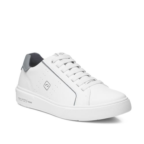 Tênis Casual Pegada Masculino em Couro Branco 111901-02