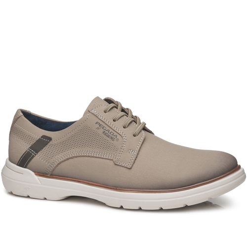 Sapato Casual Pegada Masculino em Couro Areia 126603-06