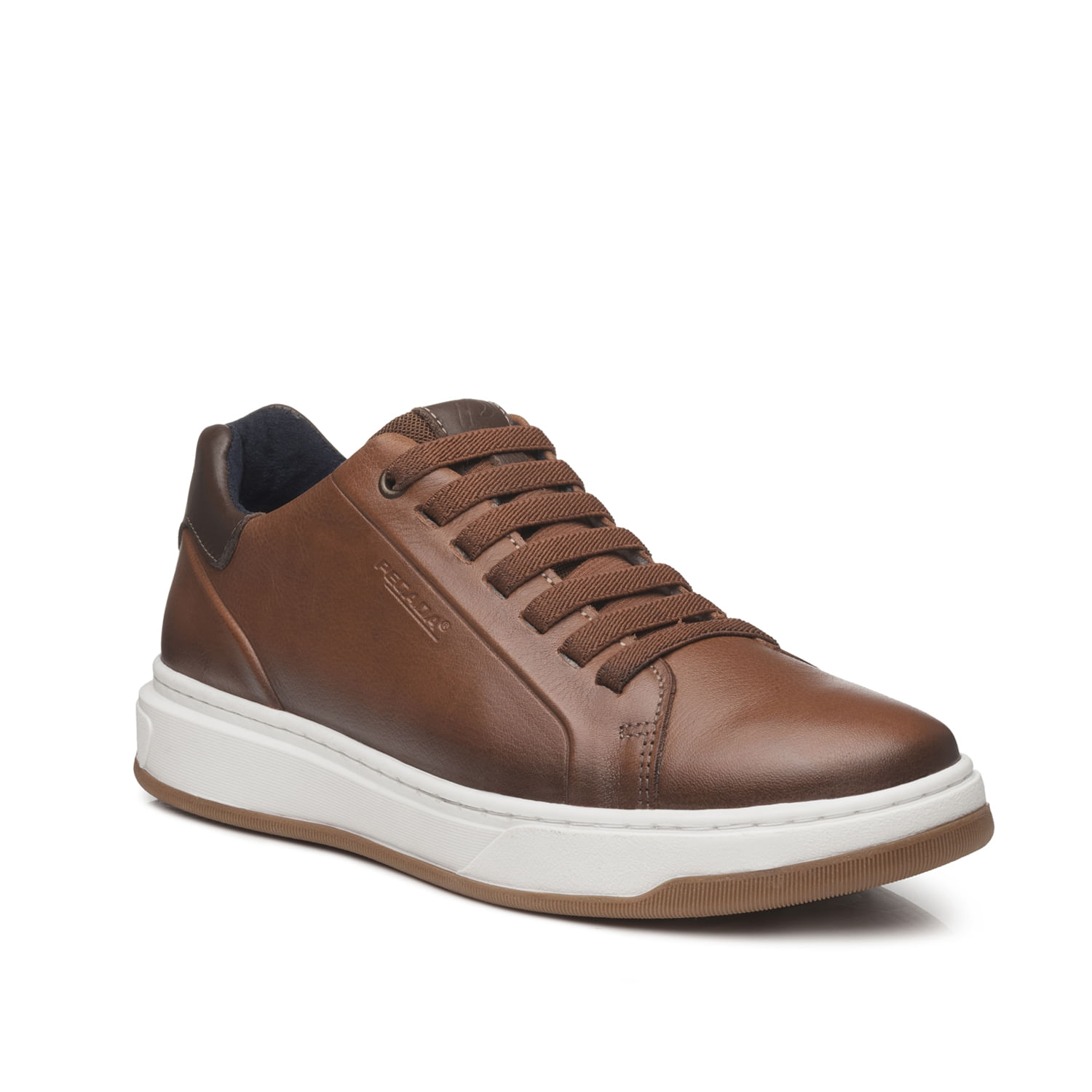 Tênis Casual Pegada Masculino em Couro Pinhão 111702-05 Pegada