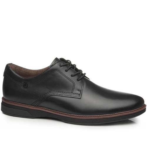 Sapato Casual Pegada Masculino em Couro Preto 126701-02
