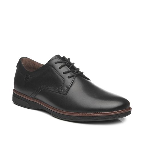Sapato Casual Pegada Masculino em Couro Preto 126701-02