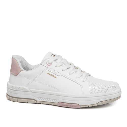 Tênis Pegada Feminino em Couro Branco 212604-02