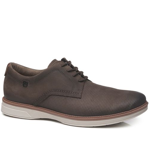 Sapato Casual Pegada Masculino em Couro Chocolate 126705-03