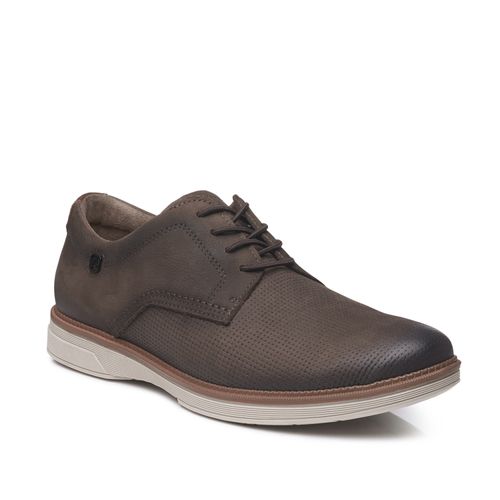 Sapato Casual Pegada Masculino em Couro Chocolate 126705-03