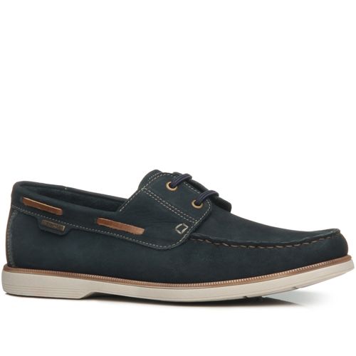 Mocassim Pegada Masculino em Couro Marinho 141902-05