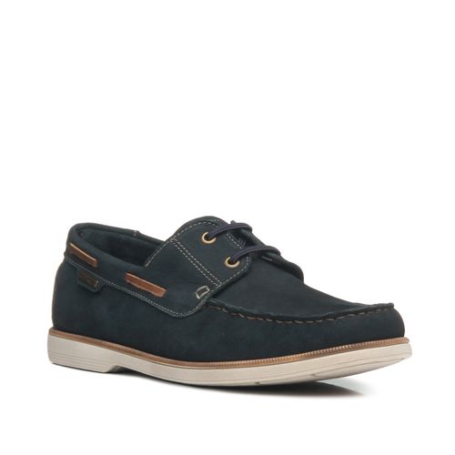 Mocassim Pegada Masculino em Couro Marinho 141902-05