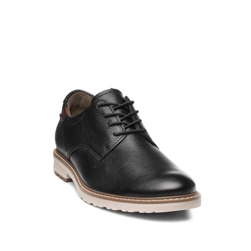 Sapato Casual Pegada Masculino em Couro Preto 126207-01