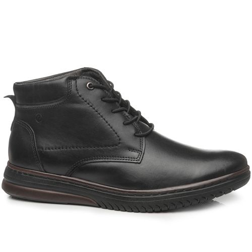 Bota Pegada Masculina em Couro Preto 111405-02
